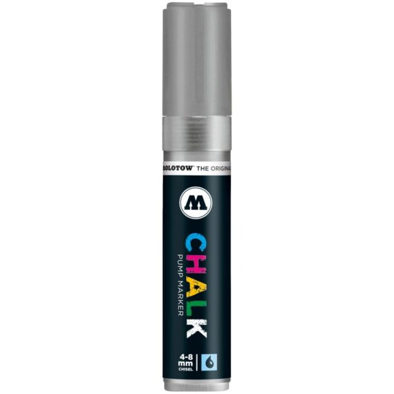 Chalk Marker „metallic” (4-8 mm) - metallic silver 001 - close