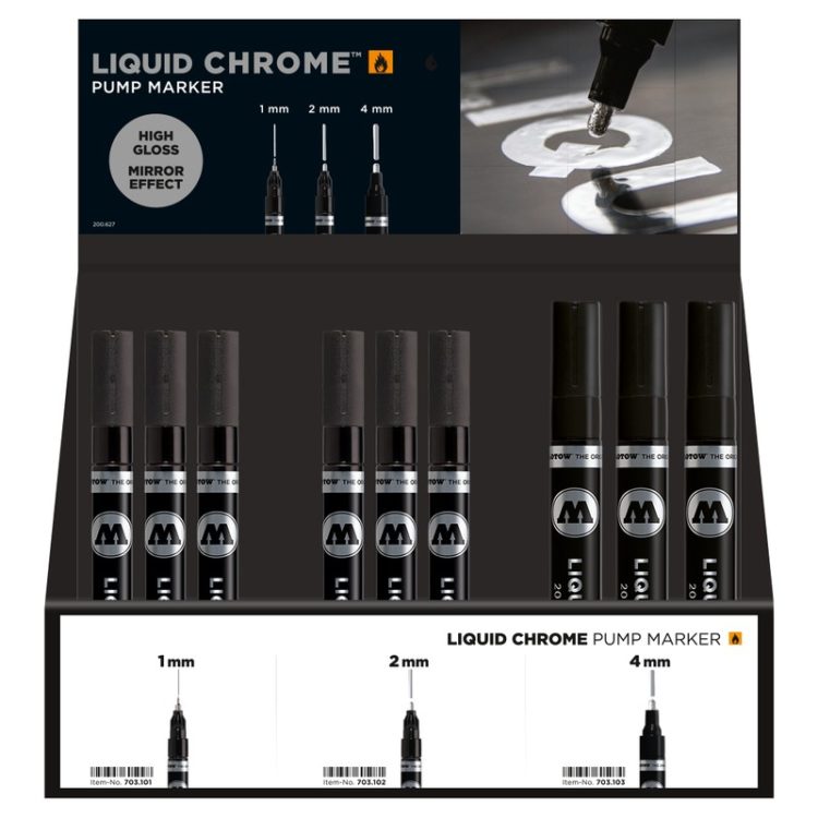 Liquid Chrome Display Set Complete
