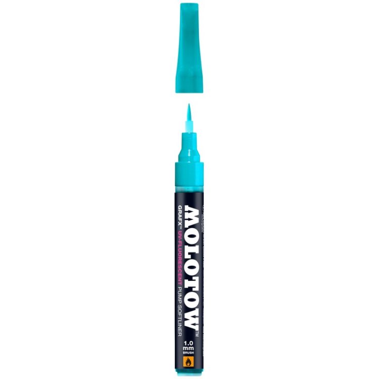 UV-Fluorescent Pump Softliner 1 mm - blue UV - open